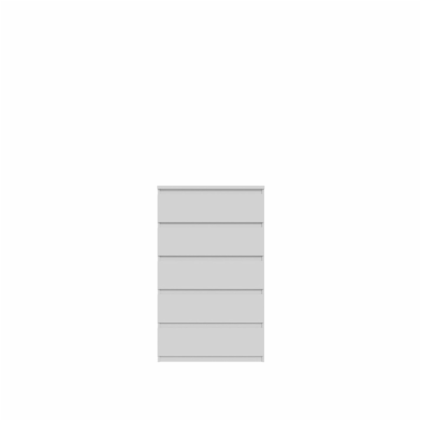 Komoda Domoletti CHLK45-U42, bílá, 42,2x77,2x128,1 cm