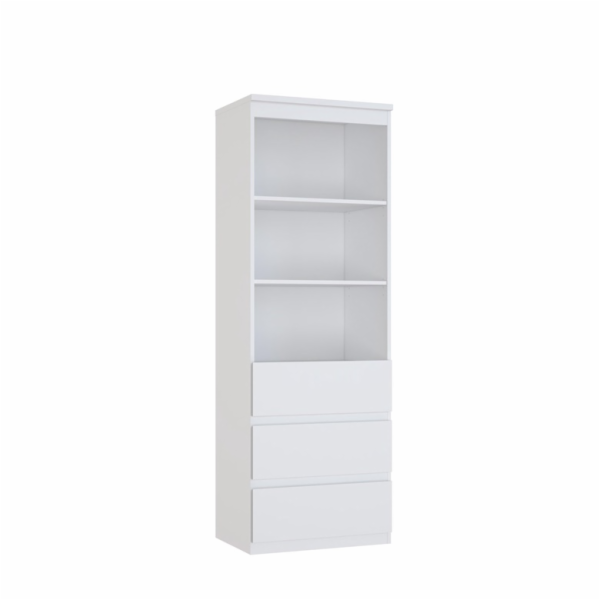 Knihovna Domoletti LSQR711-120, bílá, 42x 60,4x176cm
