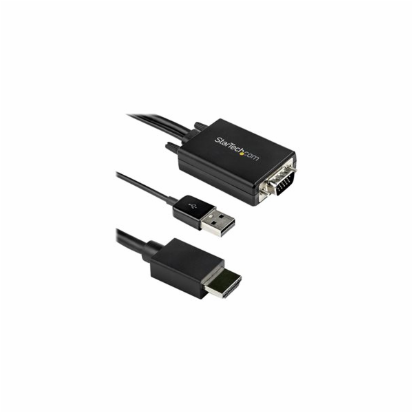 StarTech HDMI - D-Sub (VGA) + USB-A kabel 2m černý (VGA2H...