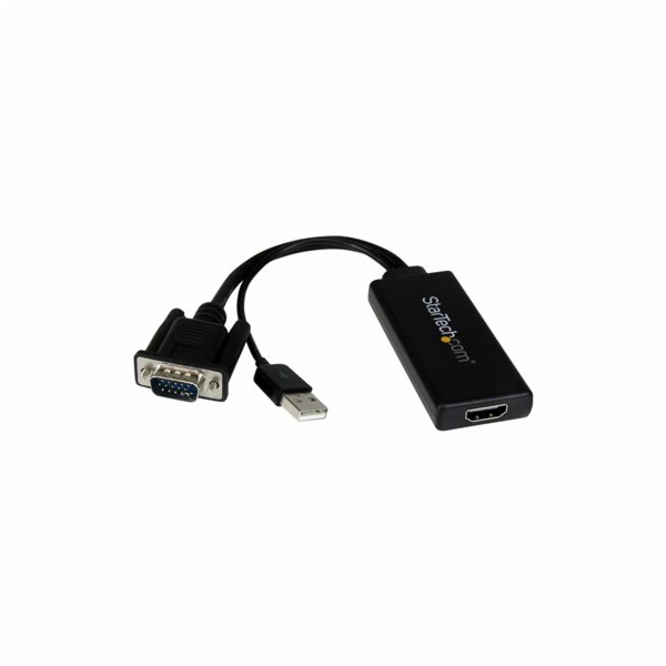StarTech D-Sub (VGA) - HDMI + USB-A AV adaptér černý (VGA...