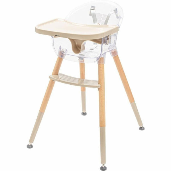Jídelní židlička Baby Mix Ingrid wooden beige