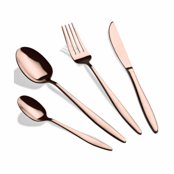 Sada příborů 24 ks Rosegold Metallic Line BH-3062