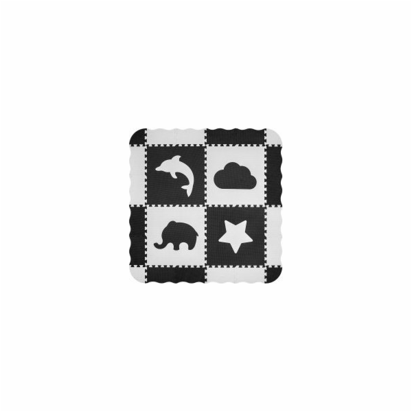 Pěnové puzzle podložka ohrádka Milly Mally Jolly 2x2 Grey