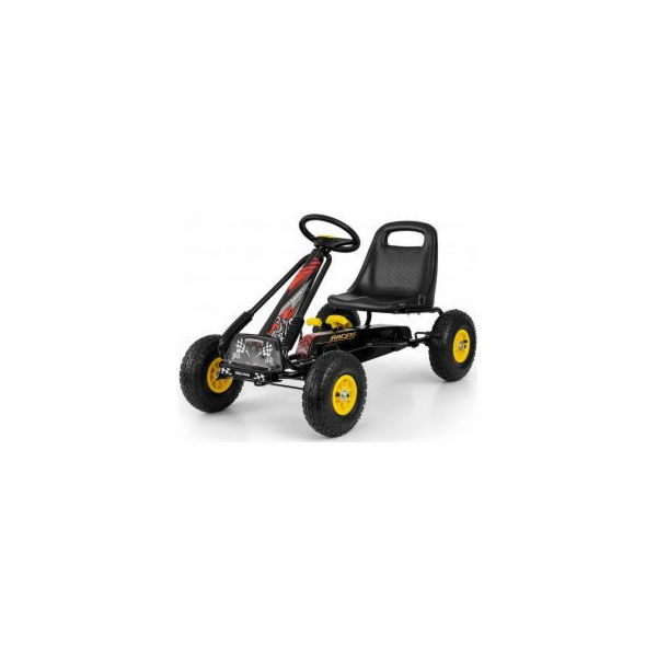 Dětská šlapací motokára Go-kart Milly Mally Thor černá