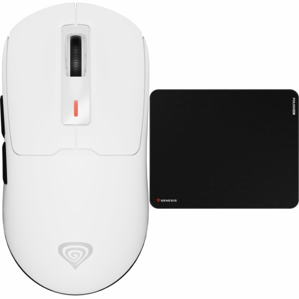 Myš Genesis ZIRCON 660 BÍLÁ (NMG-2192) + podložka pod myš...