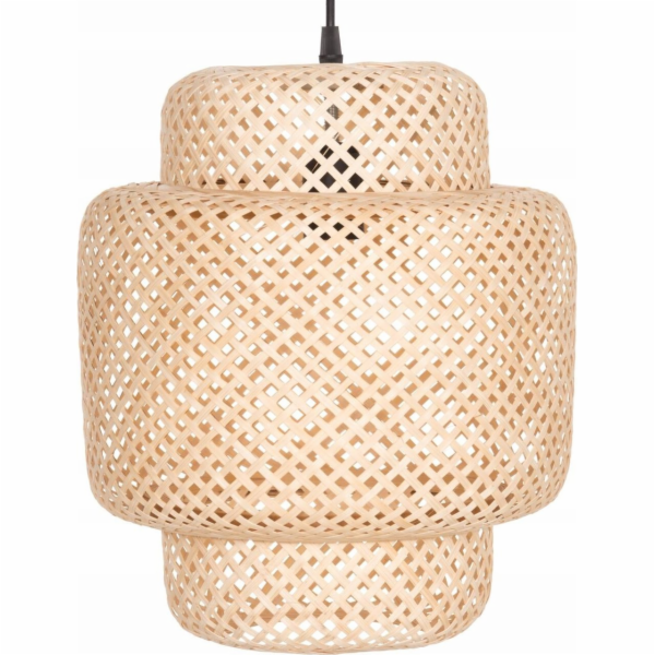 Bambusové tkané stropní svítidlo, O 30 cm
