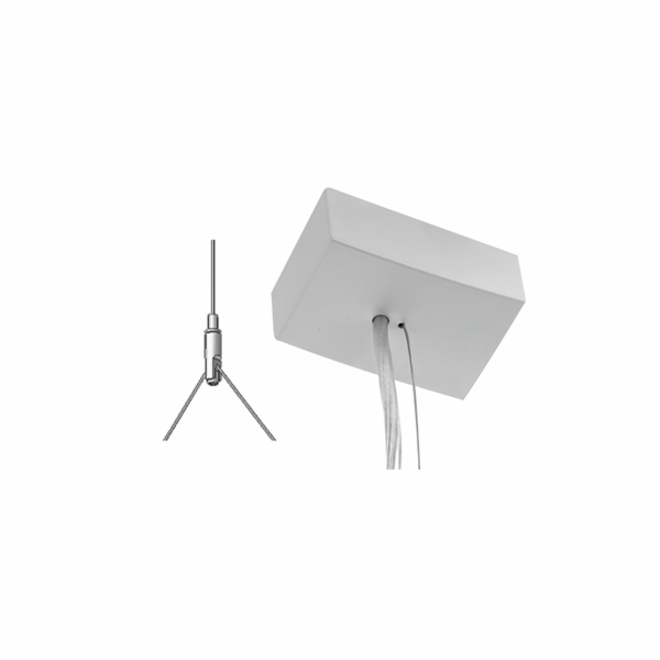PXF Lighting Elektrické závěsné svítidlo Y šedé PX0922043