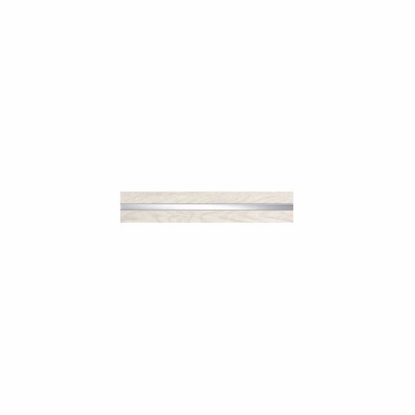 Keramické dekorované nástěnné lišty Inverno White, 36x6,4cm