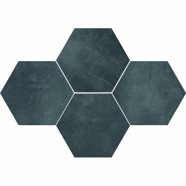 Kamenná dlažba Stark Graphite Hexagon, 28,3 x 40,8 cm