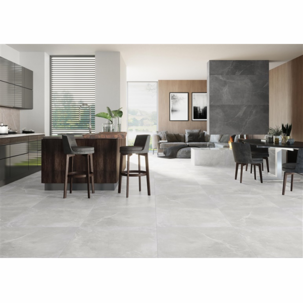 Kamenná hmota dlaždice STONEMOOD WHITE RECT, 79,7×79,7 cm