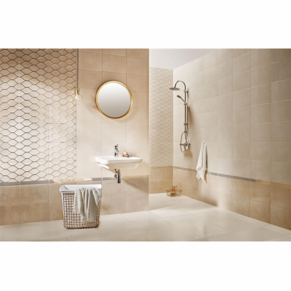 Keramický dekorovaný obklad Navona Beige Str, 25x36cm