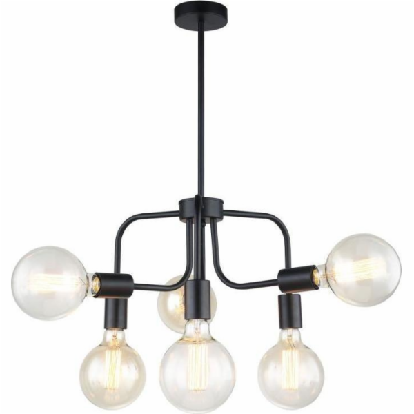 Závěsné svítidlo Italux Kristy MDM-3678/6 BK