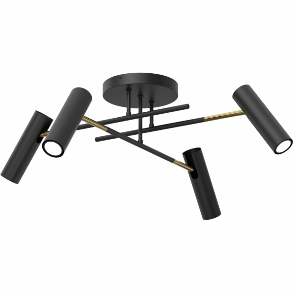 Luminex Stropní svítidlo Axion 4323 4x8W GU10 černo/zlaté