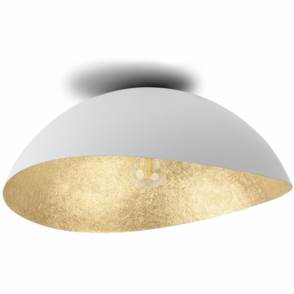 Sigma Stropní svítidlo Solaris M 40612 1x60W E27 bílá/zlatá