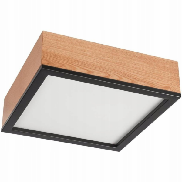 Lamkur Stropní svítidlo Oak Square 48819 2x15W E27 dub/černá