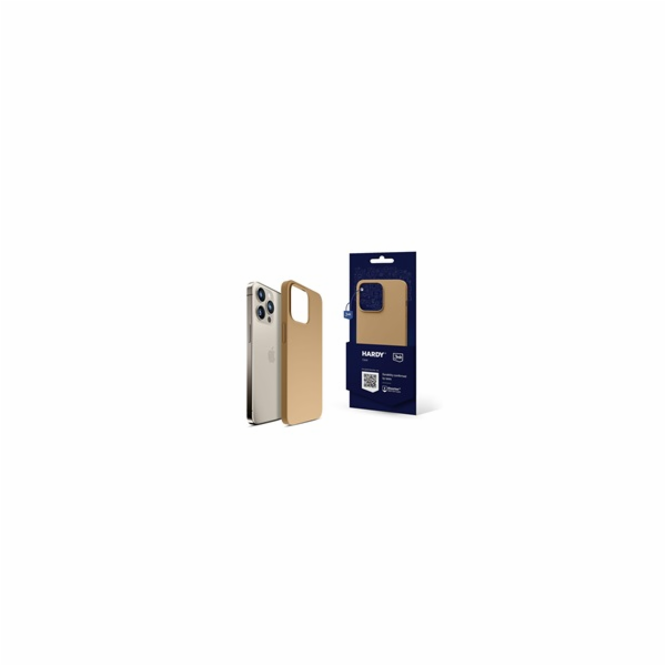 Pouzdro 3MK Hardy Silicone MagCase Dark Gold na iPhone 15...