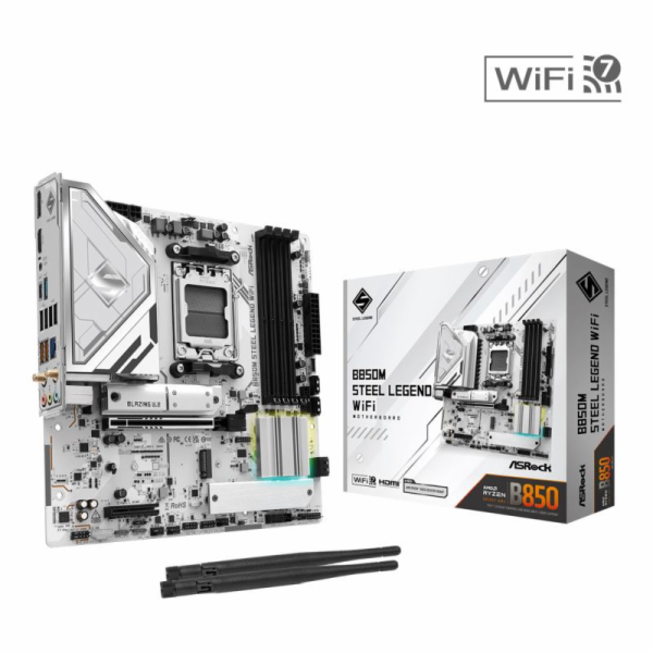 ASRock&nbsp;Základní&nbsp;deska&nbsp;B850M&nbsp;STEEL&nbsp;LEGEND&nbsp;WIFI&nbsp;AM5&nbsp;4DDR5&nbsp;H...