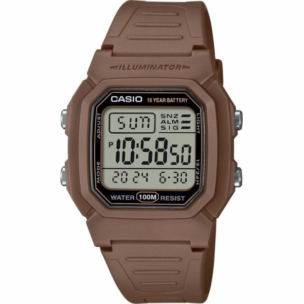 Hodinky Casio Hodinky Casio model W-800H barva Hnědá. Pří...