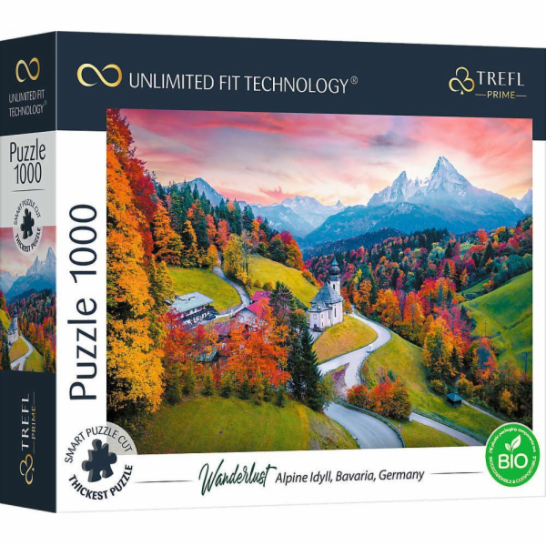 Trefl Puzzle 1000 Alpine Idyll Bavorsko, Německo Unlimite...