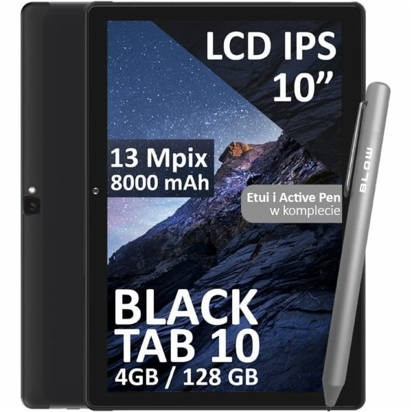 BLOW BlackTAB10 4/128GB 4G LTE tablet 10palcový černý