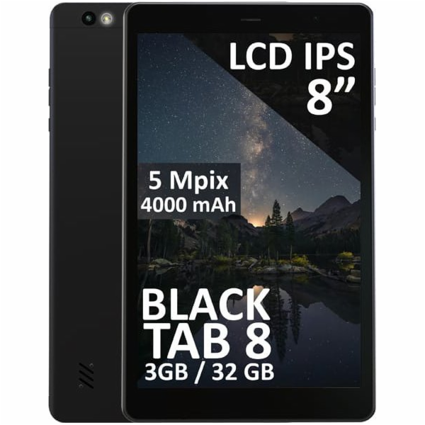 BLOW Tablet BlackTAB8 3/32GB 4G LTE 8 palců černý