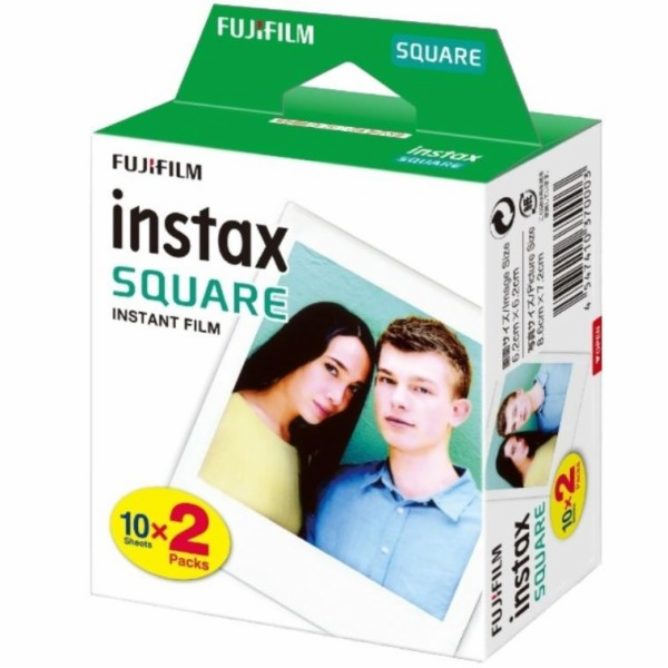 1x2 Fujifilm Instax Square Film white frame