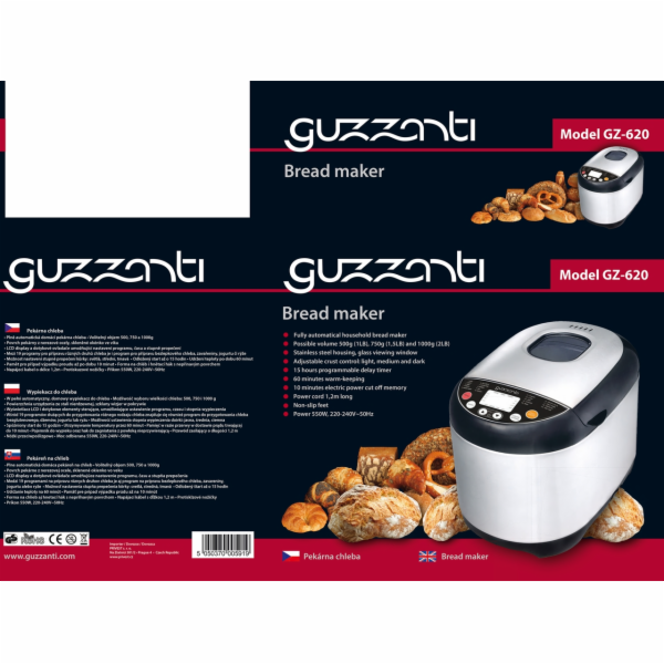Pekárna chleba Guzzanti GZ 620 2967654