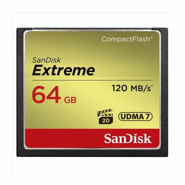 SanDisk CompactFlash Extreme 64GB UDMA7 SDCFXSB-064G-G46