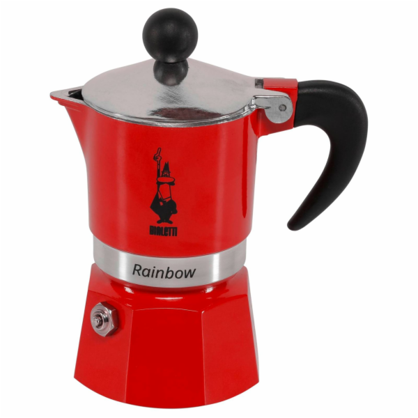 Bialetti RAINBOW cervena 1 šálek