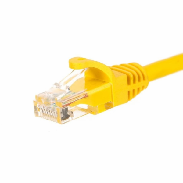 NETRACK BZPAT025UY patch cable RJ45 snagless boot Cat 5e ...