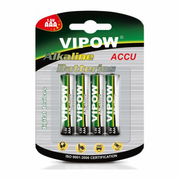 Baterie AAA LR03 alkalická REBEL Alkaline Power 4ks / bli...