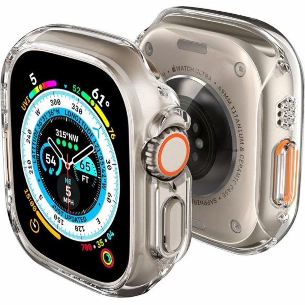 Křišťálově čiré pouzdro Spigen Thin Fit Apple Watch Ultra...
