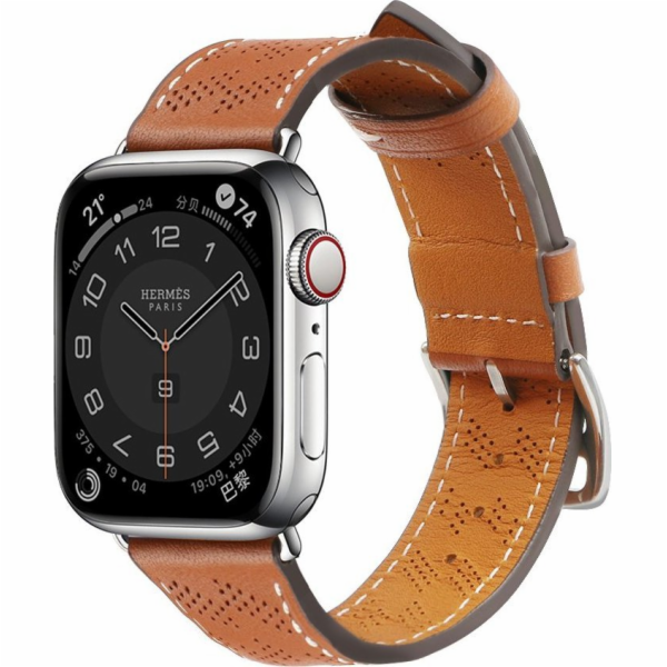 Hurtel Strap Kožený kožený řemínek Apple Watch SE, 8, 7, ...