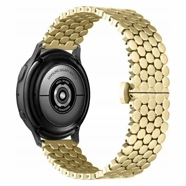 Beline  Řemínek k hodinkám 20mm kovová voštinová zlatá/zl...
