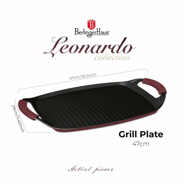 Pánev Berlinger Haus TITANIOVÁ GRILOVACÍ PLOCHA 47cm BERL...