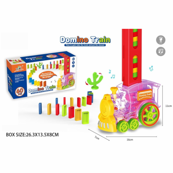 Vzdělávací hračka Domino Train 640500B