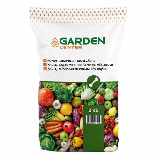 Organická hnojiva s kostí, masová moučka Garden Center, 2 kg