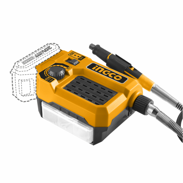 Ingco CMGLI2001aku přímá bruska s ohebným nástavcem bez b...