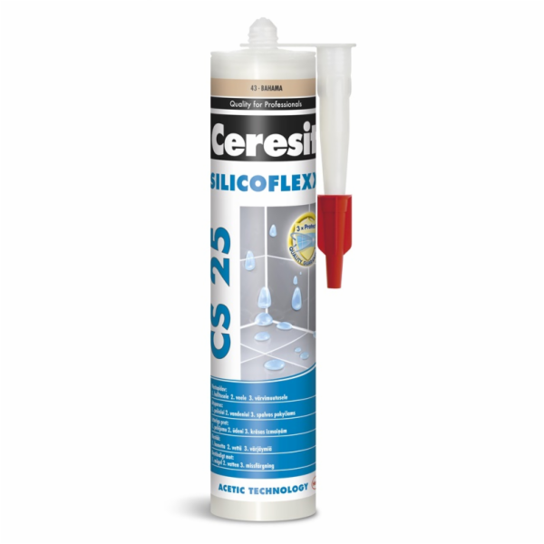 CERESIT Sanitární tmel CS25, šedý (07), 280 ml
