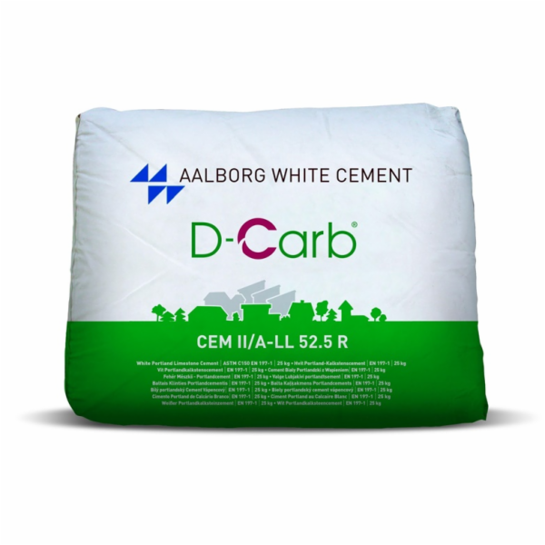 NENURODYTA_V Bílý cement D-CARB 52,5R 25 kg (1,5 t)