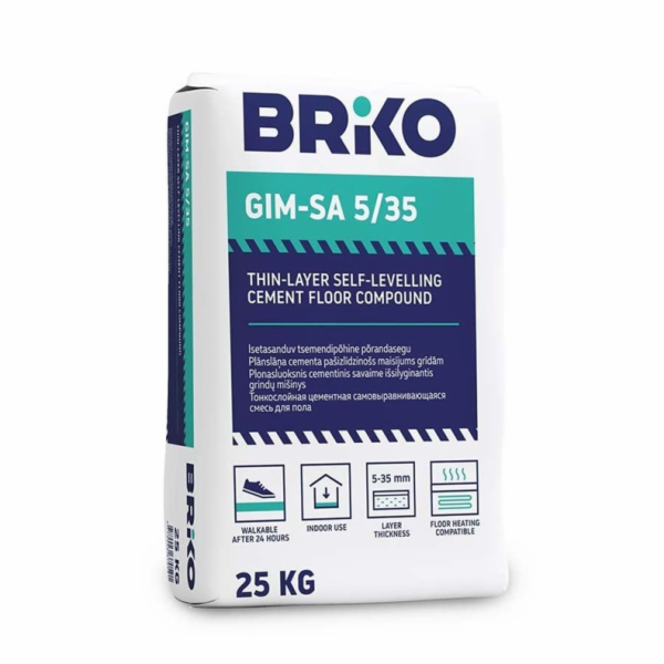 BRIKO Samonivelační podlahová směs GIM SA 5/35 25 kg