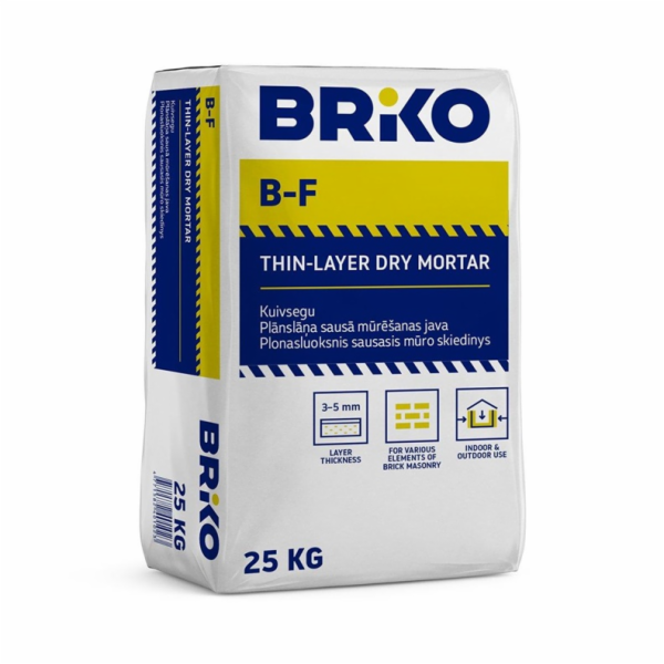 BRIKO Suchá zdicí směs na tvárnice BF, 25 kg