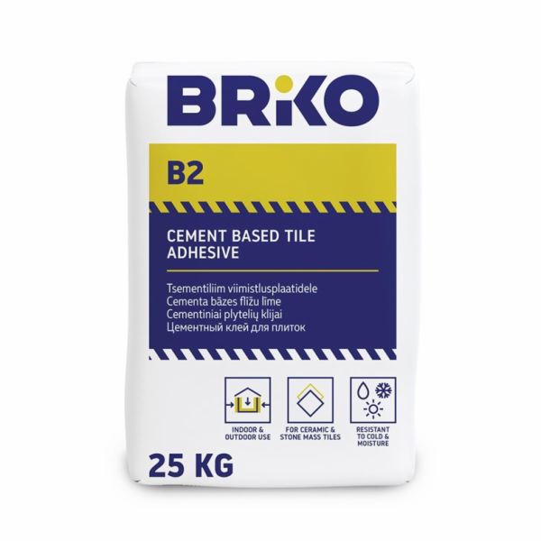 BRIKO Lepidlo na dlaždice B2, 25 kg