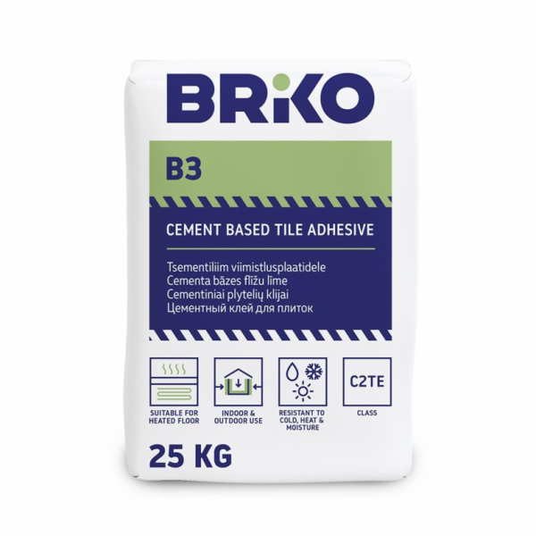 BRIKO Lepidlo na dlaždice B3 Plus, 25 kg