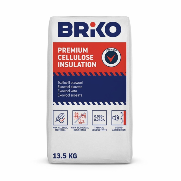 BRIKO ECOWOOL CIHLY PREMIUM 14/13,5 KG