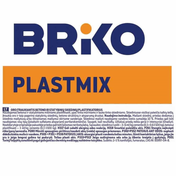 BRIKO Plastifikátor betonu Plastmix 4/108, 5 l