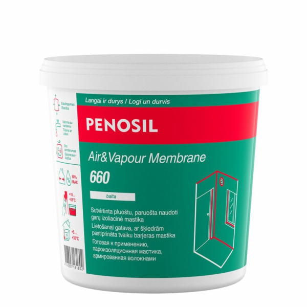 PENOSIL Parozábranný tmel AIR&VAPOR 1KG BÍLÝ