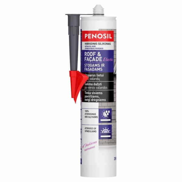 PENOSIL Elastický tmel Roof&Facade, šedý 290 ml