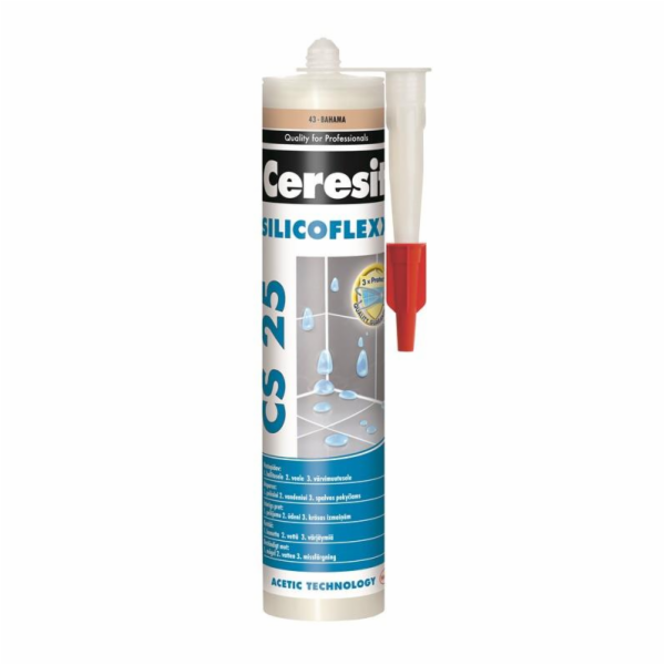 CERESIT Sanitární tmel CS25, Mramorově bílá (102), 280 ml