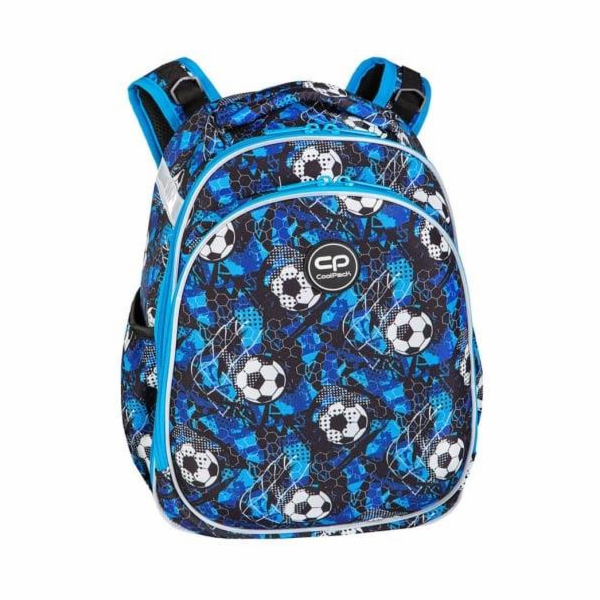 COOLPACK Školní batoh Soccer, modro/světle modrý